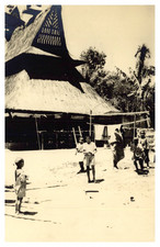 Indonésie, Sumatra, Village Batak Karo, Tirage vintage, ca.1930 Indonésie, Sumat