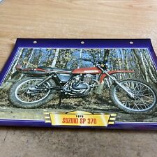 Suzuki SP370 1978 370 SP fiche carte moto passion collection Atlas