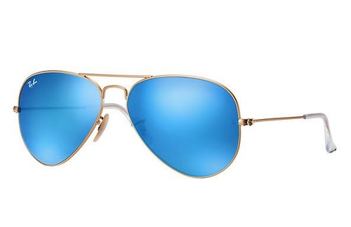 Blue mirror rayban aviator - mirror,