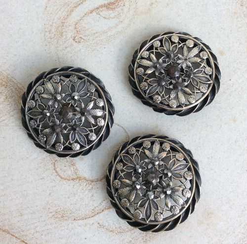Lot boutons anciens métal - lot, 3