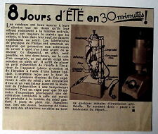 Article, photo,  Appareil bronzage Philips,ancêtre UV   1938