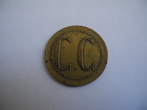 Ancien jeton laiton casino - ancien, cc