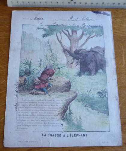 Ancien protège cahier - ancien, protège-cahier