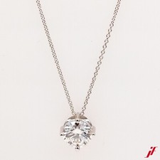 Collier Avec Solitaire 750/18K
