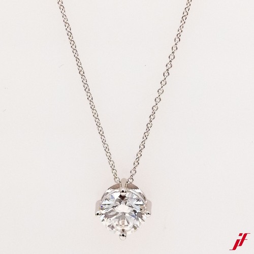 Collier avec solitaire 750 - collier, 750/18k