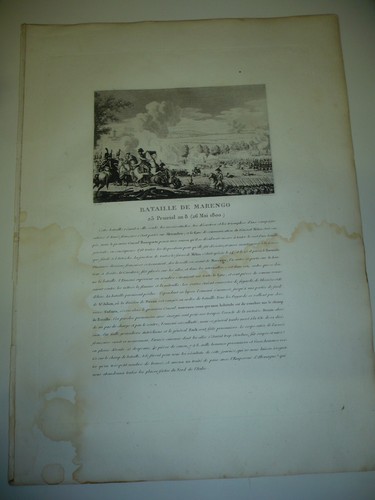 Gravure 1810 bataille - bataille, de