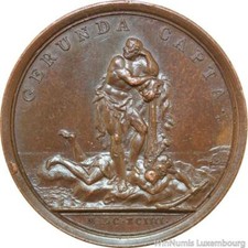 R9149 Rare Medal Spain Louis XIV Prise Girona Catalogna De Noailles 1694 UNC