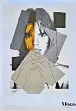 ANDY WARHOL - AFFICHE ORIGINALE - MICK JAGGER - AMSTERDAM - MOCO