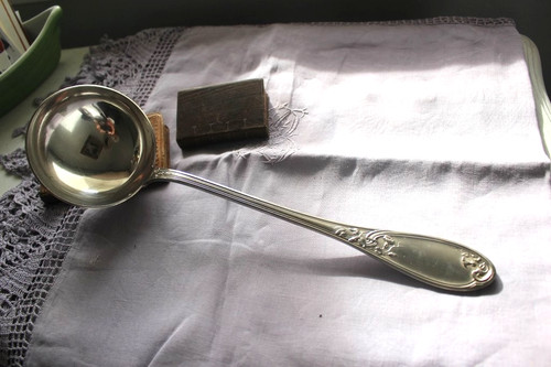 Louche ancienne métal - louche, en