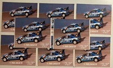 LOT 8 STICKERS PARIS DAKAR 89 405 TURBO 16 // VATANEN BERGLUND ICKX TARIN