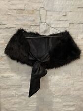 Veste Cape boléro en fausse Fourrure Avec Noeud Xanaka TU