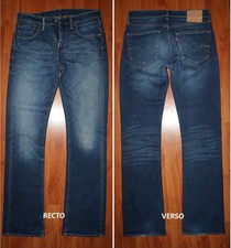 JEANS LEVIS 527 "Low-bootcut" W31 L34 (FR t41)  bleu foncé délavé 8274