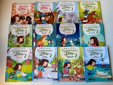 lot 12 livres Les animaux de Lou - Collection Nathan Poche / premières lectures