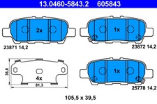 PLAQUETTES DE FREIN NISSAN T
