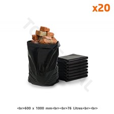 Sac gravats noir opaque 110 µ