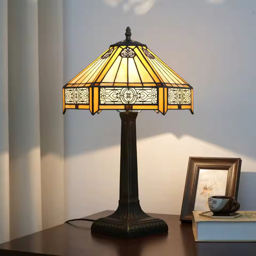 Modern stained glass - stained, lamp