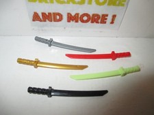 Lego - Minifigure Weapon Sword Katana Square 21459 - Choose Color & Quantity