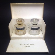 BALENCIAGA COFFRET 2 parfums LE DIX et QUADRILLE 2 X 15ML VIDE AVEC BOITE