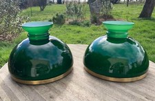 Paire d’abat-jour en verre