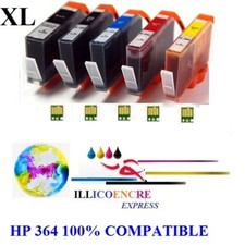Cartouche encre compatible Hp 364 pour imprimante Photosmart 5510 5515 5520