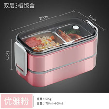 Boîte À Déjeuner En Acier Inoxydable 304, Pour Adultes Et Enfants, École, Bureau