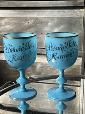 2 Calices Verres À Eau Ancien