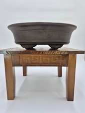 Pot à bonsaï ovale 33 x 25 x 10 cm marron