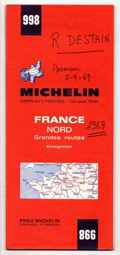 Carte michelin 998 - n°998,