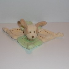Doudou Chien Doudou et Compagnie - Vert Blanc