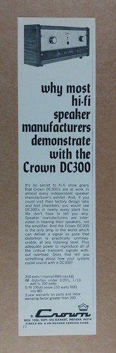 1970 crown dc300 amplifier - 1970,