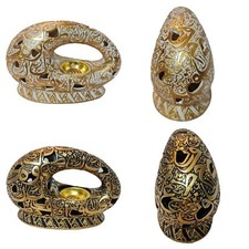 Céramique Encens Brûleur Bakhoor Brûleur Haute Qualité Marron Noir à Champagne