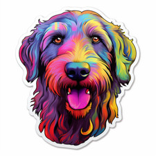 5 x 18 x 18 cm lévrier irlandais autocollant de voiture autocollants pour chiens