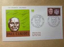 enveloppe premier jour 1968 paul claudel