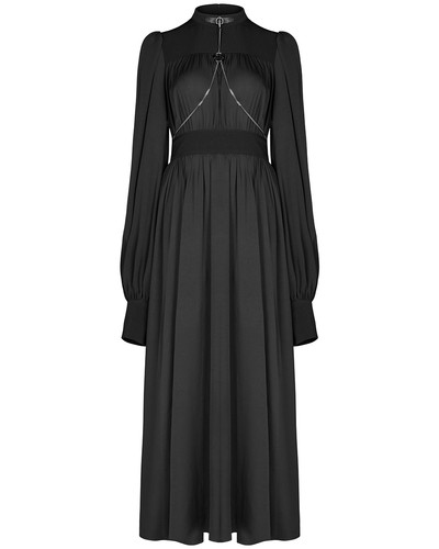 Punk rave long gothique robe - gothique,