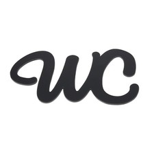 Noire Plaque de Porte