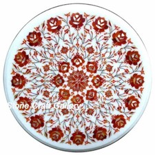 18 " Rond Marbre Côté Table