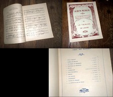 Album Musical Tribune de l'Aube recueil partitions piano chant airs opéra 1900