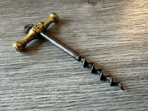 Tire bouchon ancien bronze - bouchon,