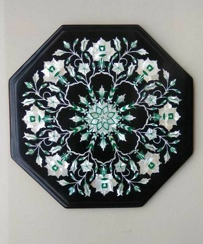 Marble side corner table - side,