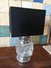 LAMPE À POSER Abat jour design by PEILL & PUTZLER 1970 70 " CUBE "