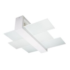 Plafonnier bois blanc e27 - bois, 2