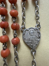 Rare Ancien Chapelet perles
