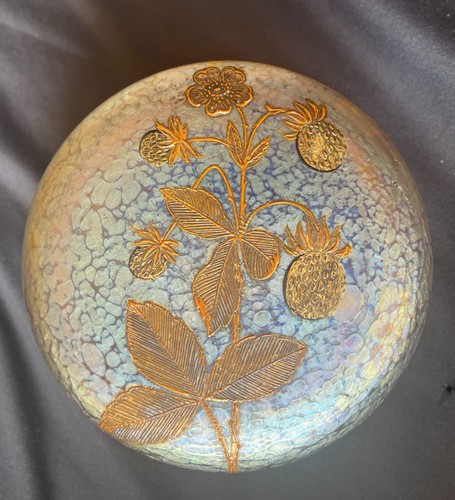 Boite verre loetz circa 1900 - boite,