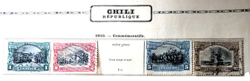 Timbres chili 1910 - de,