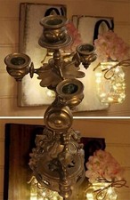 Ancien Chandelier en Bronze
