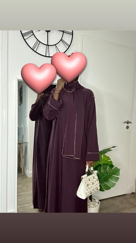 Abaya voile intégré - voile,