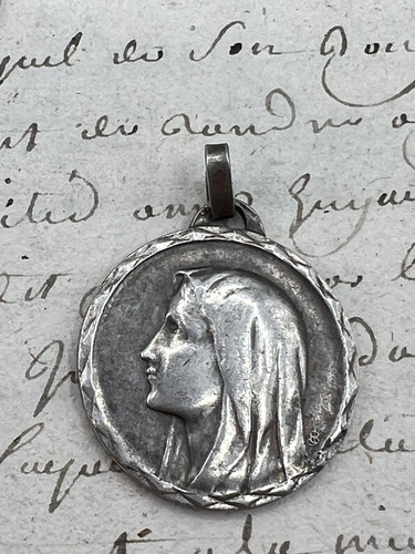 Médaille vierge marie lourdes - médaille,