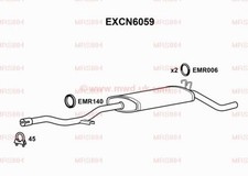 EXCN6059 Échappement Arrière