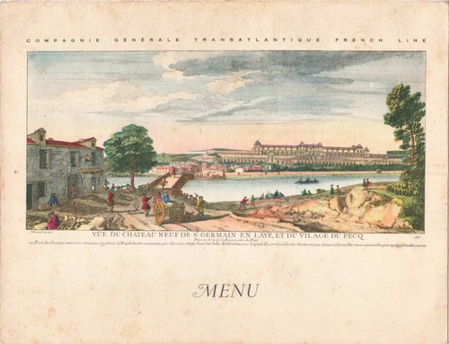 Vieux papier menu cie - vieux,