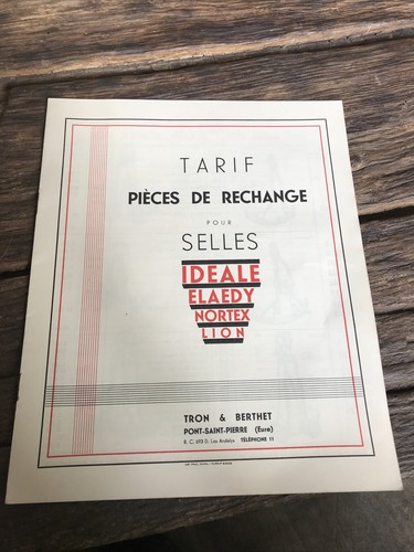 Rare catalogue selle - selle, velo